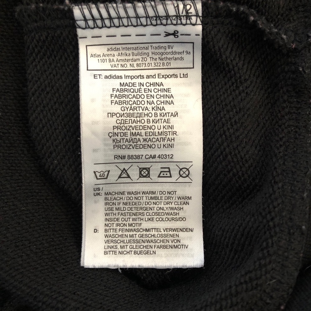 Adidas Full Zip up Black Women’s Hoodie - Picture 10 of 14